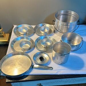 Vintage camping Cookware Set